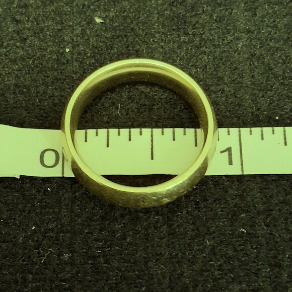 White Gold Band Ring Stamped W 14K - Picture 5 of 6